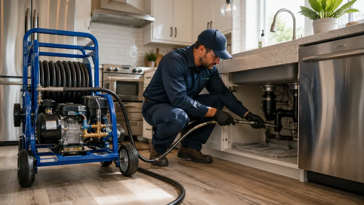 Kitchen Drain Hydro Jetting in Glendora