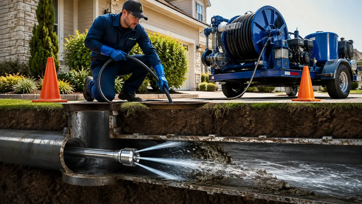 Main Sewer Line Hydro Jet Cleaning in Glendora